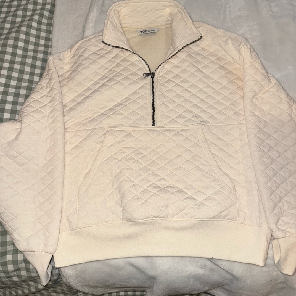 Women's DSG Cream Quilted Sweater